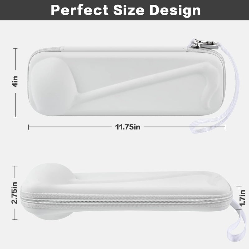 casmilee Case Compatible with Otamatone [English Edition] Japanese Electronic Musical Instrument Portable Synthesizer, Instrumental Music Toy Storage Holder for Otamatone Regular Size (Box Only) (White) - Image 3